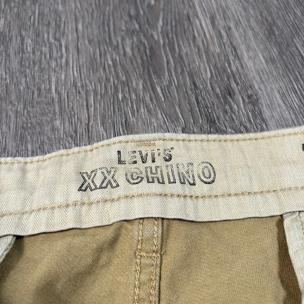 Levis XX Chino Pants 38x30 Fits 38X28 Tan Brown Khaki Cotton Twill